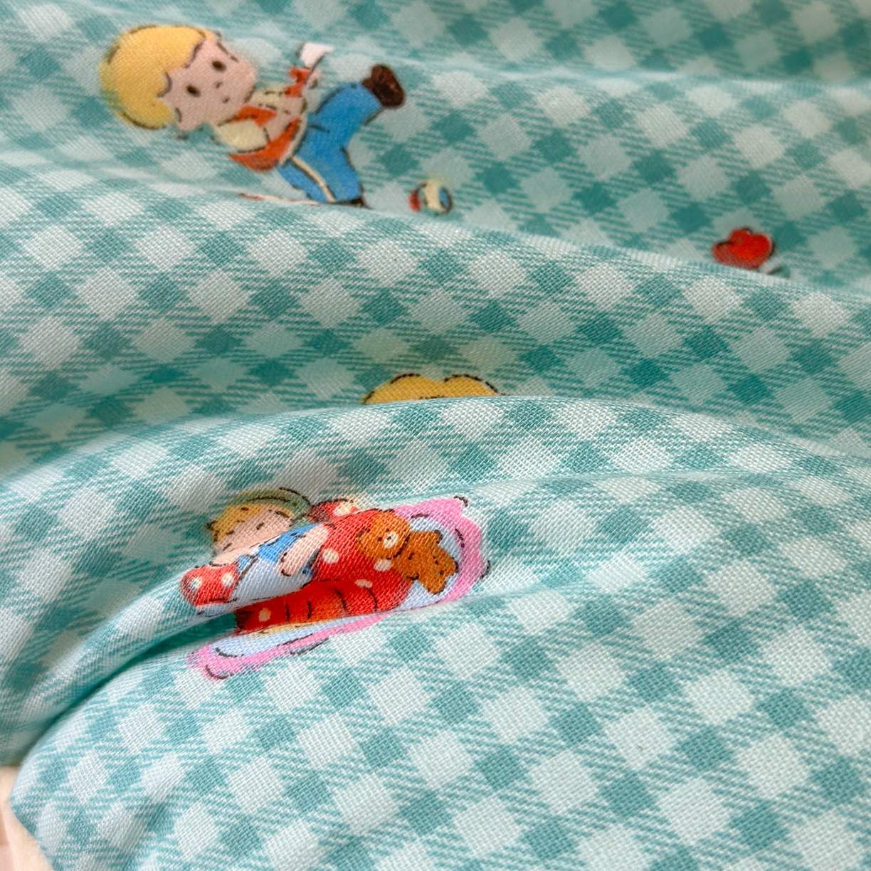 91家纺网 家纺一手货源 找家纺 北鸣有鱼枕芯馆 2025新款漫画家系列全棉双层纱豆豆枕枕头枕芯 原田日志-30x50cm