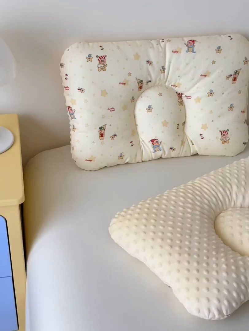 91家纺网 家纺一手货源 找家纺 北鸣有鱼枕芯馆 2025新款漫画家系列全棉双层纱豆豆枕枕头枕芯 星星伙伴-30x50cm