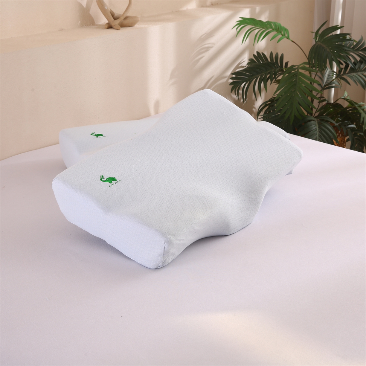 91家纺网 家纺一手货源 找家纺 （总）芯丝路枕业 2025新款全棉针织刺绣乳胶枕芯