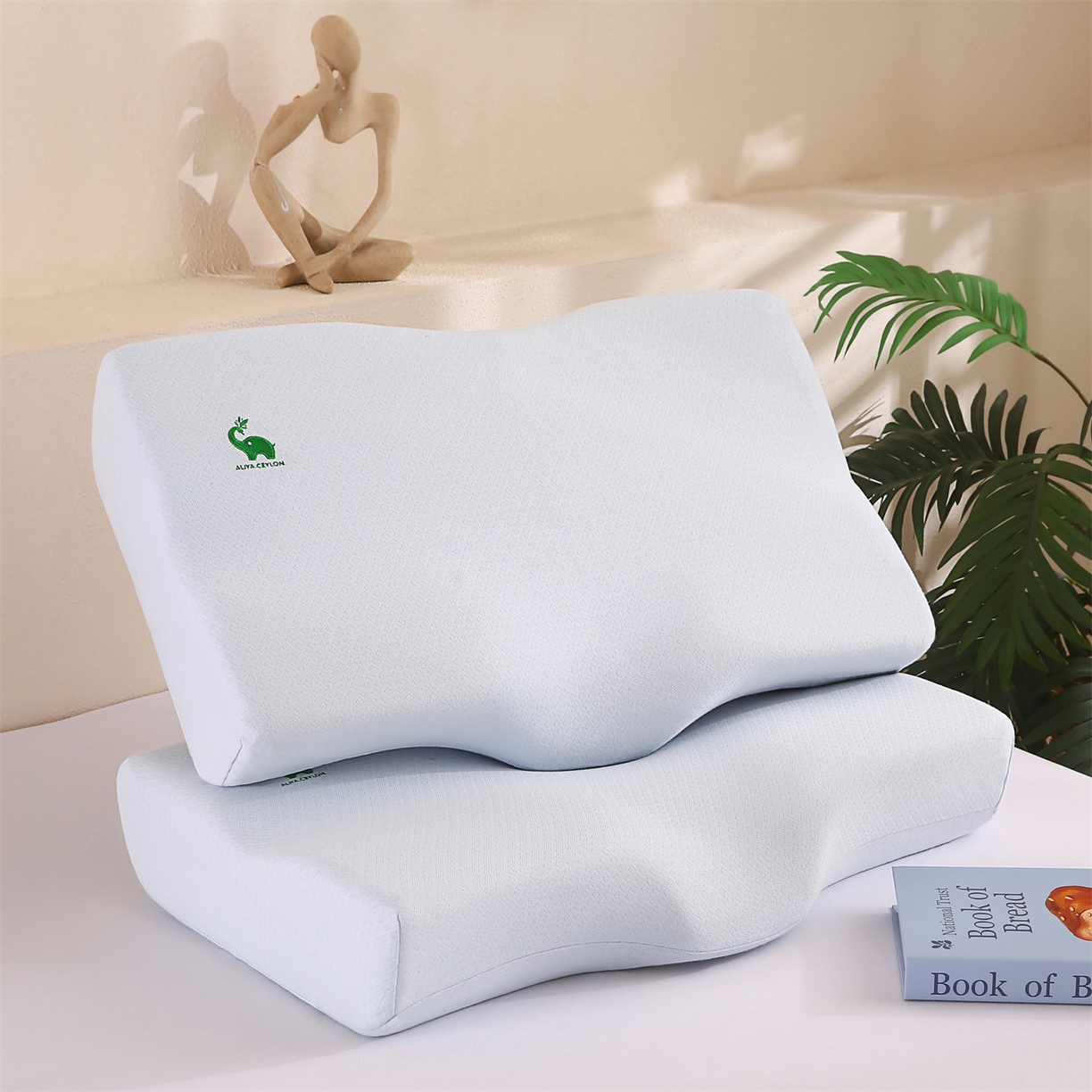 91家纺网 家纺一手货源 找家纺 （总）芯丝路枕业 2025新款全棉针织刺绣乳胶枕芯