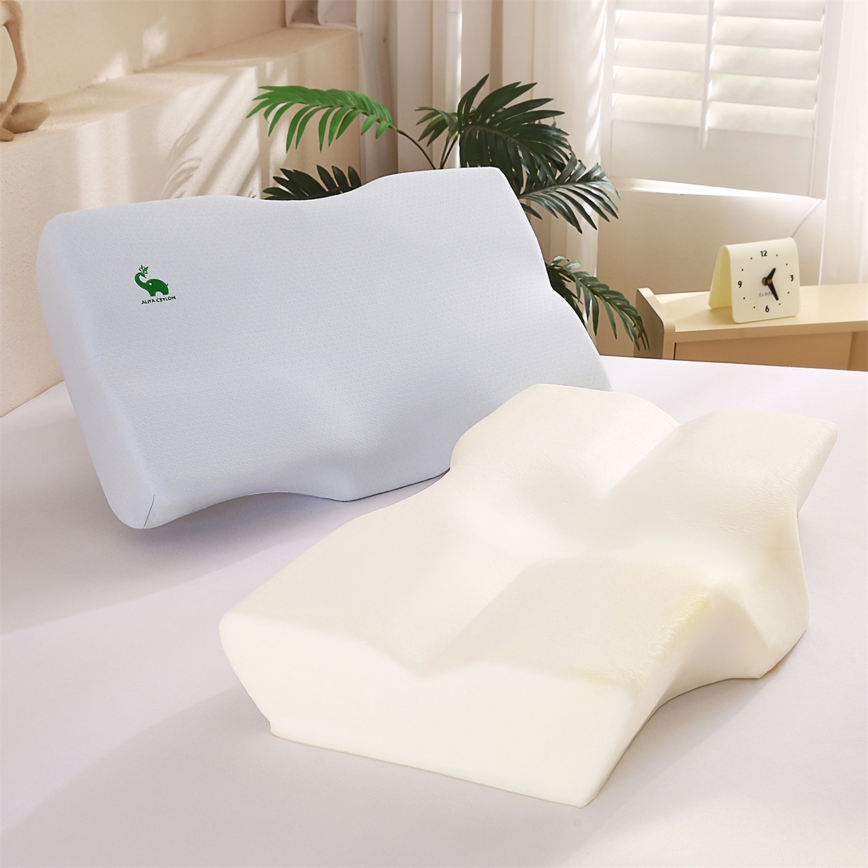 91家纺网 家纺一手货源 找家纺 （总）芯丝路枕业 2025新款全棉针织刺绣乳胶枕芯