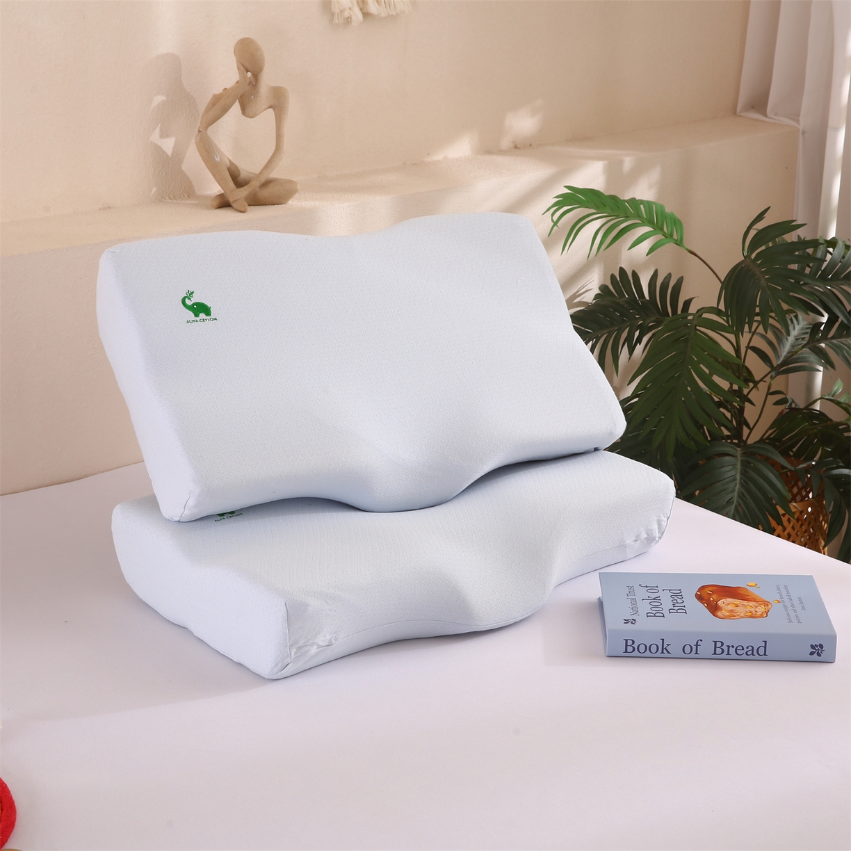 91家纺网 家纺一手货源 找家纺 （总）芯丝路枕业 2025新款全棉针织刺绣乳胶枕芯