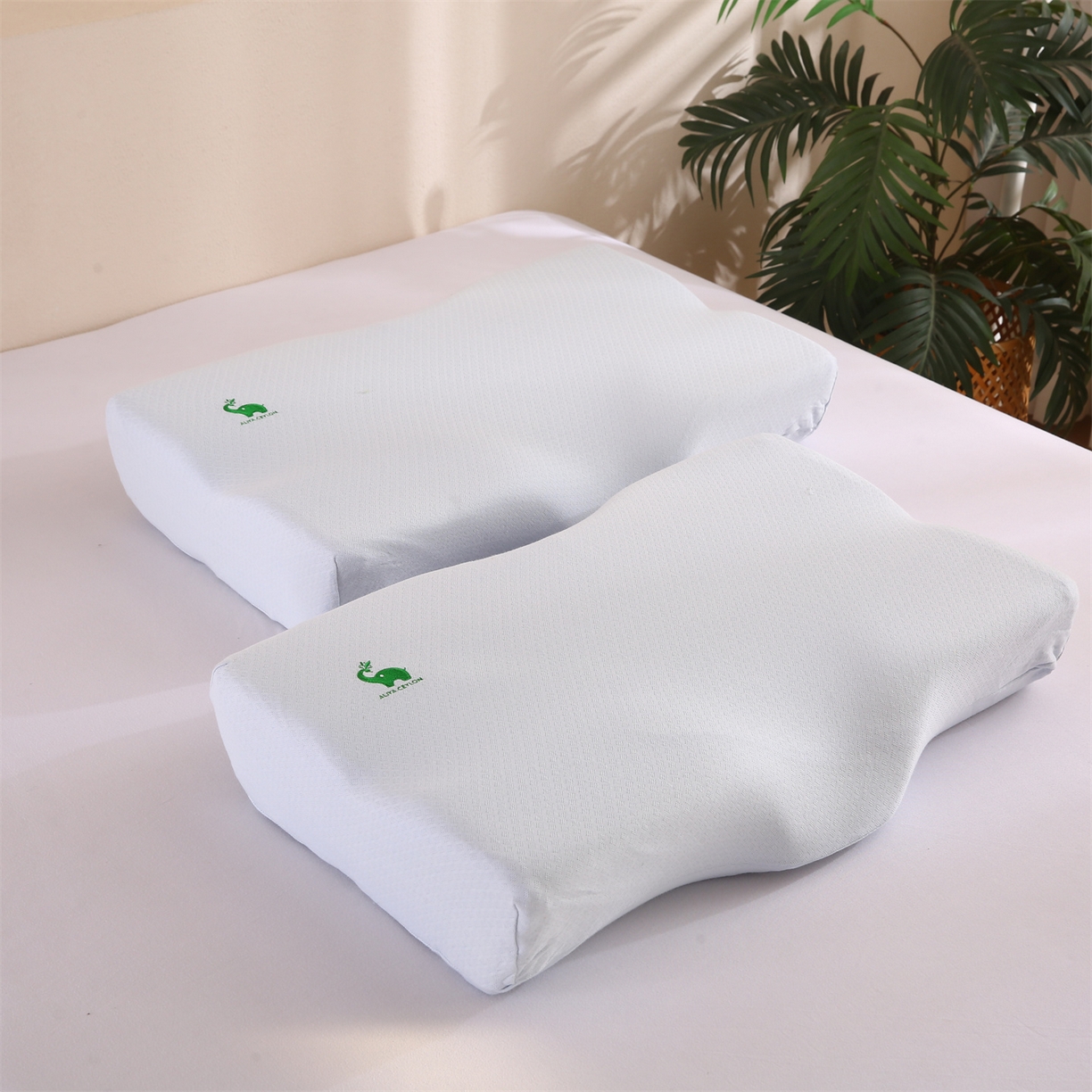 91家纺网 家纺一手货源 找家纺 （总）芯丝路枕业 2025新款全棉针织刺绣乳胶枕芯