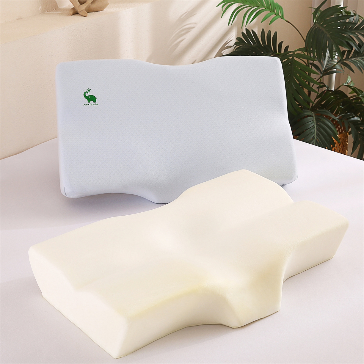 91家纺网 家纺一手货源 找家纺 （总）芯丝路枕业 2025新款全棉针织刺绣乳胶枕芯