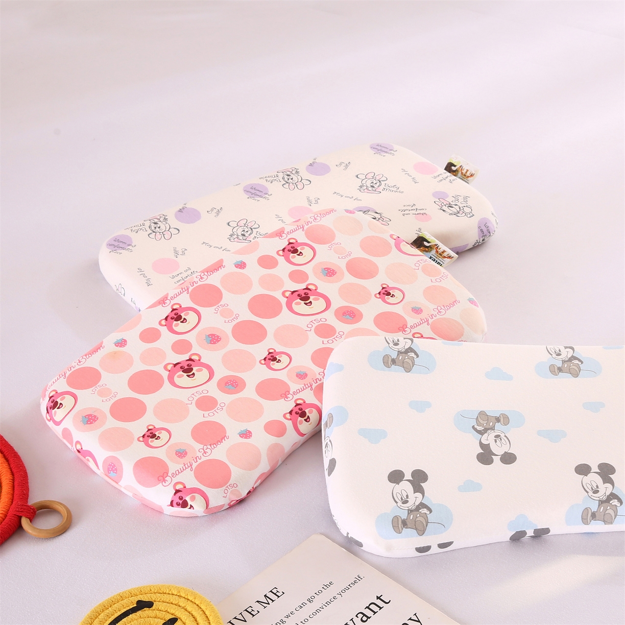 91家纺网 家纺一手货源 找家纺 芯丝路枕业 2025新款全棉针织乳胶儿童枕芯 组合图