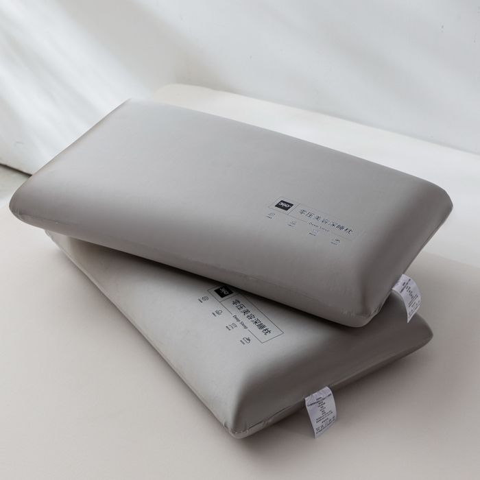 91家纺网 家纺一手货源 找家纺 七夜居 2025酒店0压美 容慢回弹记忆枕芯枕头面包枕零压力学生成人枕芯护颈按摩记忆棉枕头 高级灰