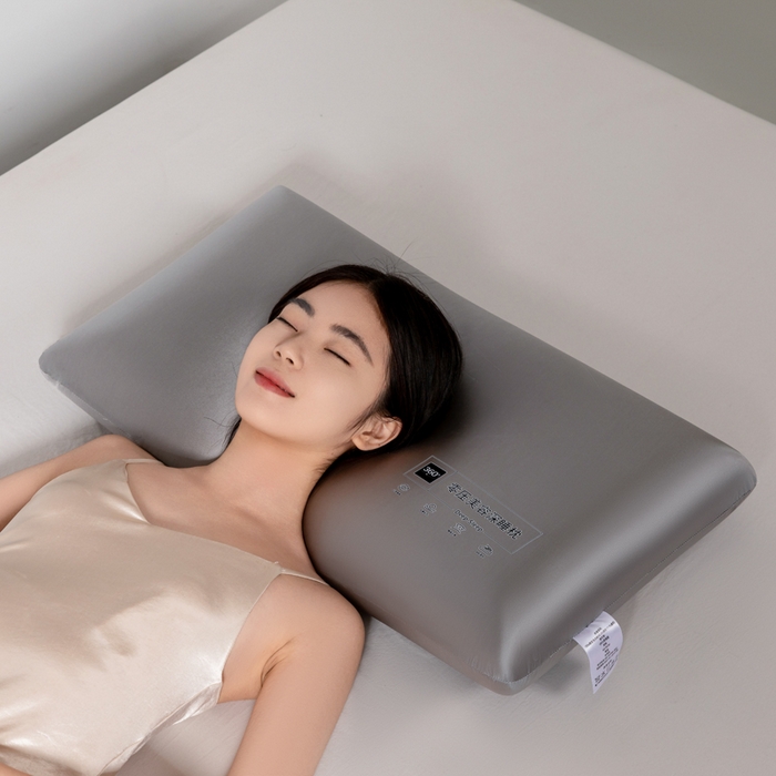 91家纺网 家纺一手货源 找家纺 七夜居 2025酒店0压美 容慢回弹记忆枕芯枕头面包枕零压力学生成人枕芯护颈按摩记忆棉枕头 高级灰