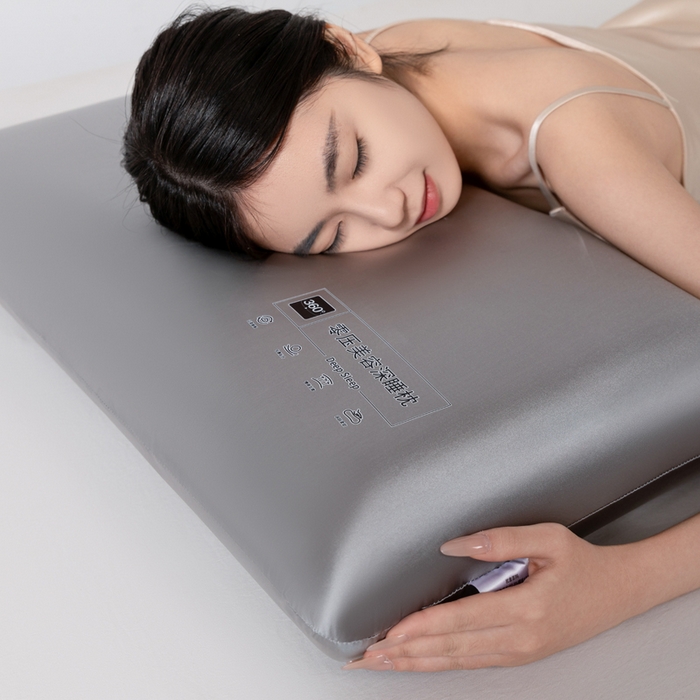 91家纺网 家纺一手货源 找家纺 七夜居 2025酒店0压美 容慢回弹记忆枕芯枕头面包枕零压力学生成人枕芯护颈按摩记忆棉枕头 高级灰