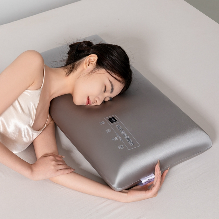 91家纺网 家纺一手货源 找家纺 七夜居 2025酒店0压美 容慢回弹记忆枕芯枕头面包枕零压力学生成人枕芯护颈按摩记忆棉枕头 高级灰