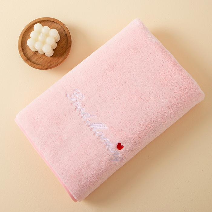 91家纺网 家纺一手货源 找家纺 （总）彩虹毛巾 2025早安晚安情侣款毛巾浴巾两件套加厚款珊瑚绒毛巾浴巾套装