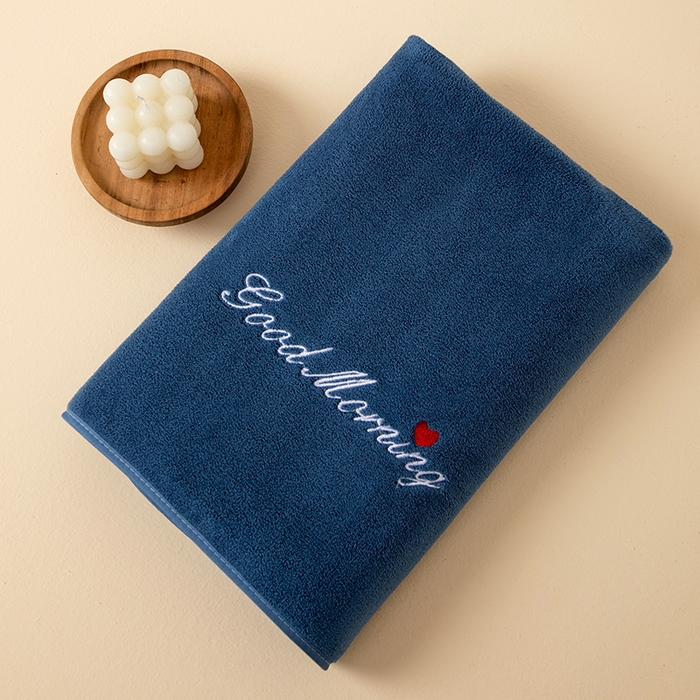 91家纺网 家纺一手货源 找家纺 （总）彩虹毛巾 2025早安晚安情侣款毛巾浴巾两件套加厚款珊瑚绒毛巾浴巾套装