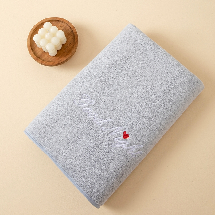 91家纺网 家纺一手货源 找家纺 （总）彩虹毛巾 2025早安晚安情侣款毛巾浴巾两件套加厚款珊瑚绒毛巾浴巾套装