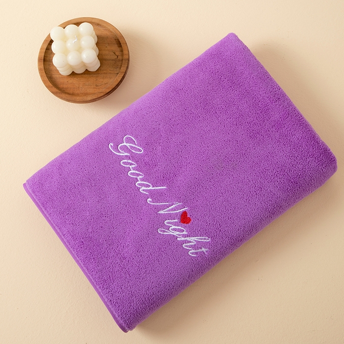 91家纺网 家纺一手货源 找家纺 （总）彩虹毛巾 2025早安晚安情侣款毛巾浴巾两件套加厚款珊瑚绒毛巾浴巾套装