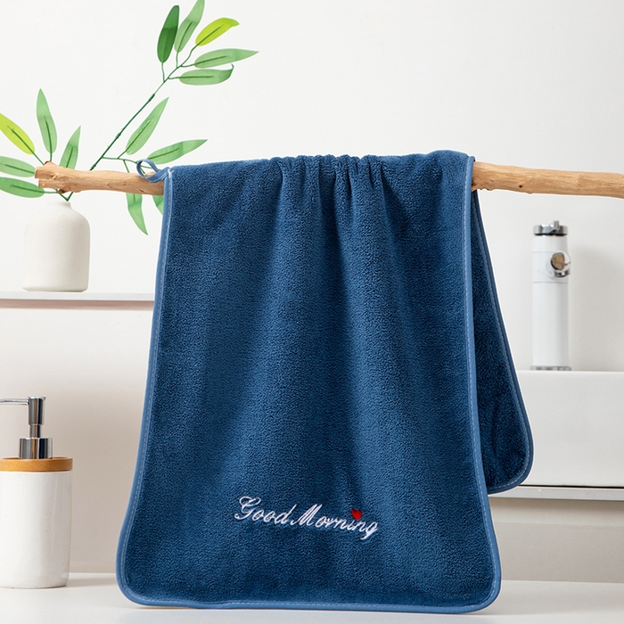 91家纺网 家纺一手货源 找家纺 （总）彩虹毛巾 2025早安晚安情侣款毛巾浴巾两件套加厚款珊瑚绒毛巾浴巾套装