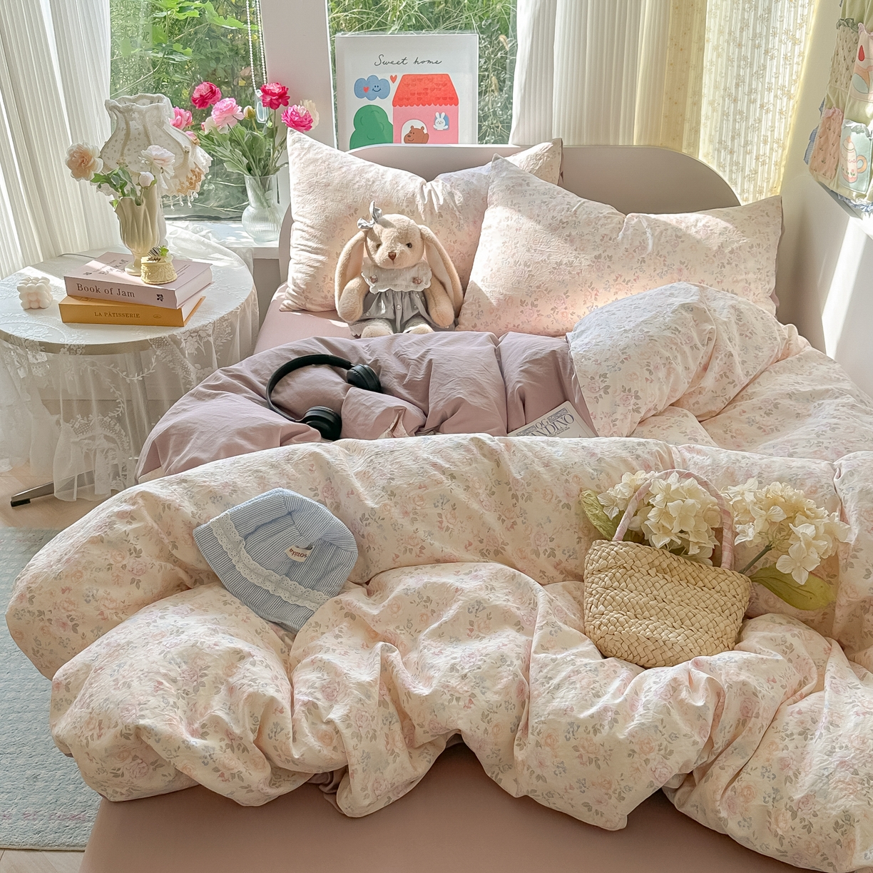 91家纺网 家纺一手货源 找家纺 （总）玉海棠家纺 2025新款亲肤舒适印花四件套系列