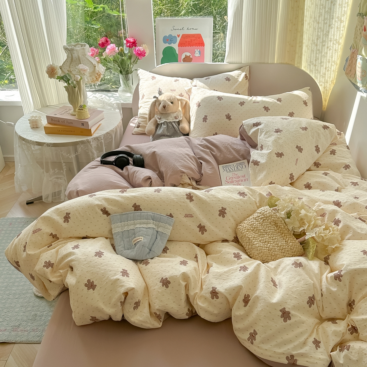 91家纺网 家纺一手货源 找家纺 （总）玉海棠家纺 2025新款亲肤舒适印花四件套系列