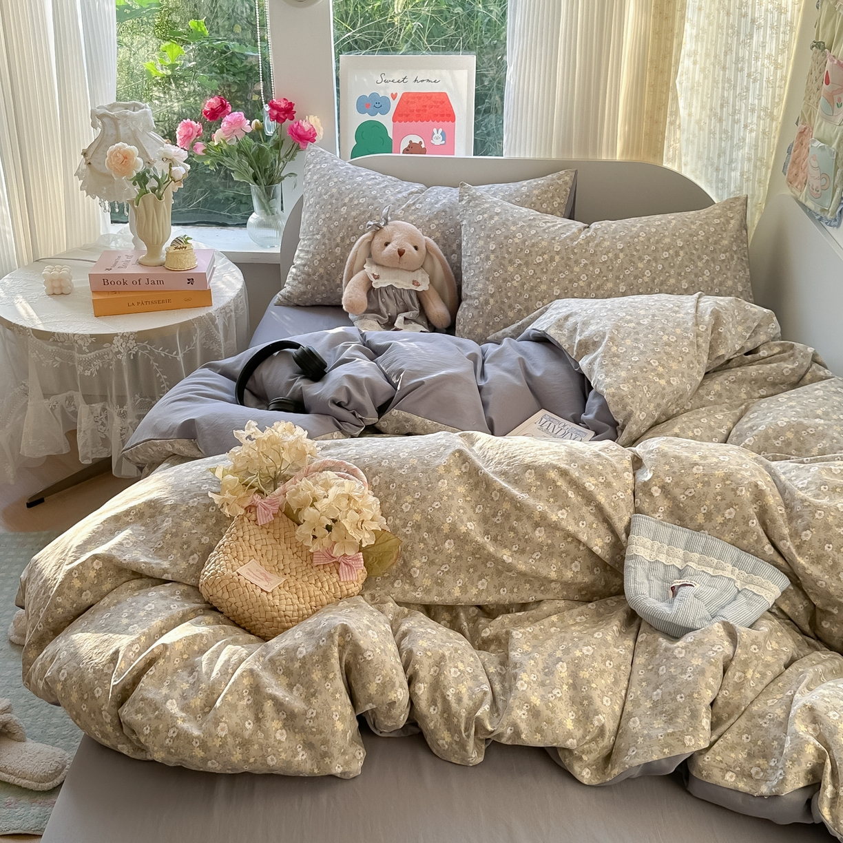 91家纺网 家纺一手货源 找家纺 （总）玉海棠家纺 2025新款亲肤舒适印花四件套系列