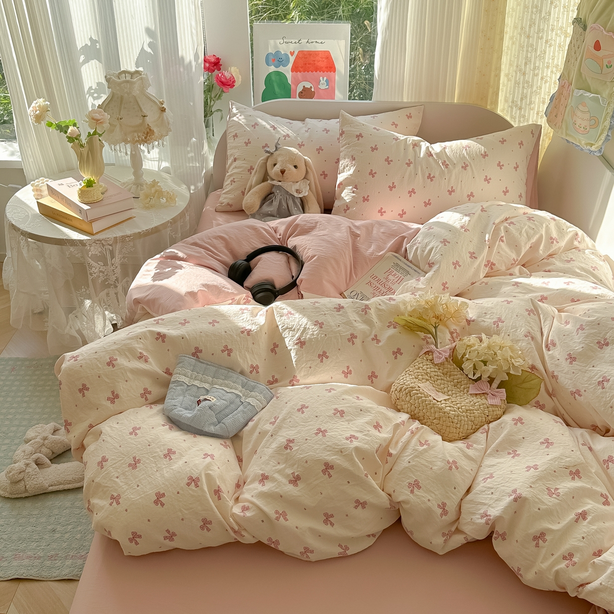 91家纺网 家纺一手货源 找家纺 （总）玉海棠家纺 2025新款亲肤舒适印花四件套系列