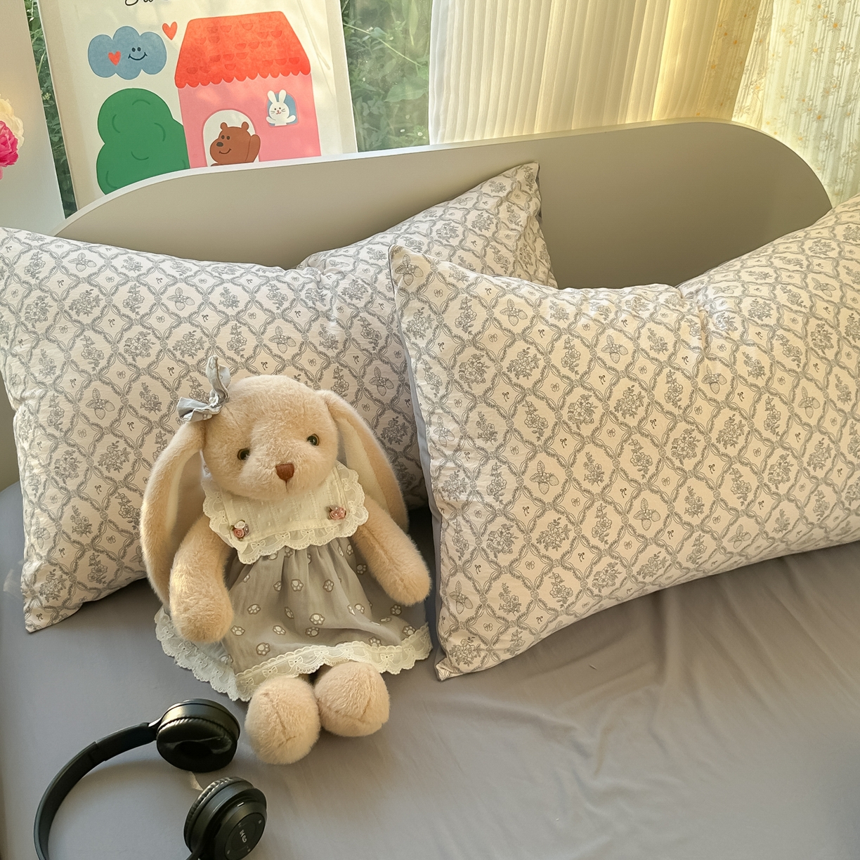 91家纺网 家纺一手货源 找家纺 玉海棠家纺 2025新款亲肤舒适印花四件套系列 安娜兰