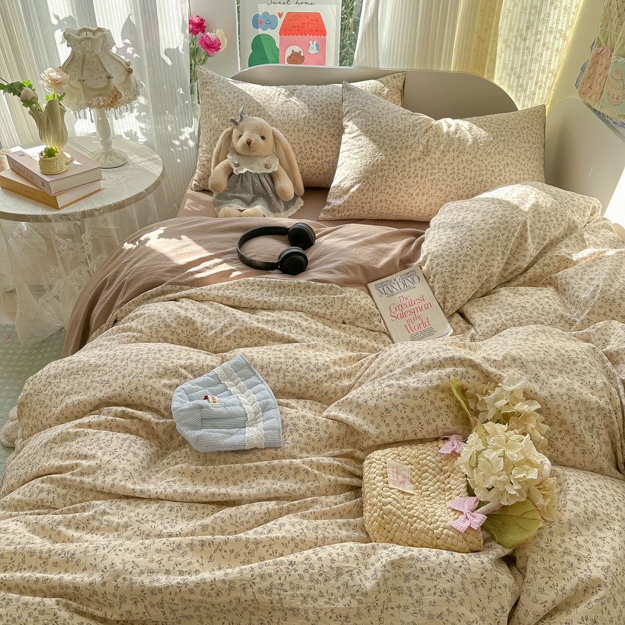 91家纺网 家纺一手货源 找家纺 玉海棠家纺 2025新款亲肤舒适印花四件套系列 赫拉