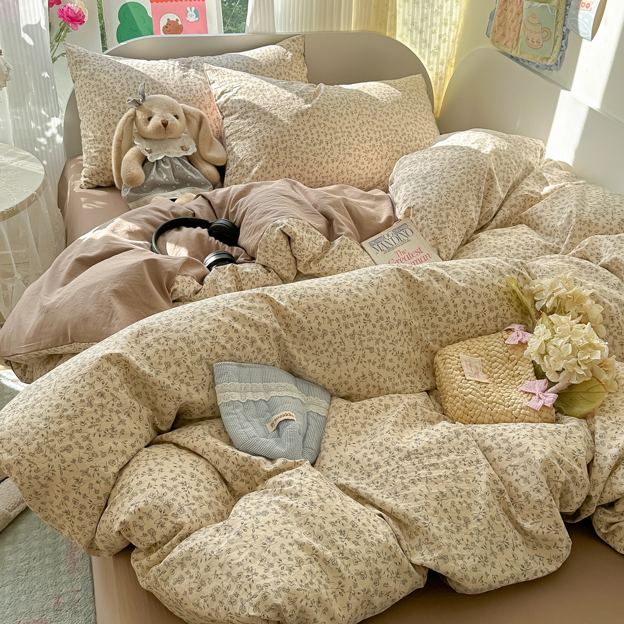 91家纺网 家纺一手货源 找家纺 玉海棠家纺 2025新款亲肤舒适印花四件套系列 赫拉