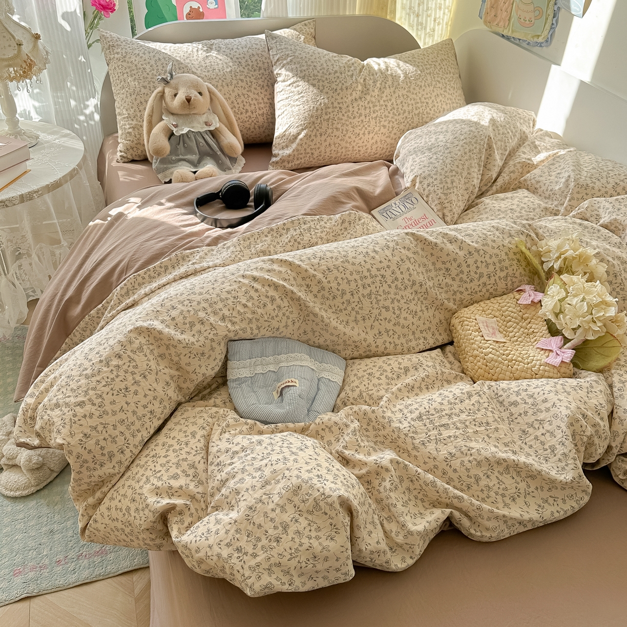 91家纺网 家纺一手货源 找家纺 玉海棠家纺 2025新款亲肤舒适印花四件套系列 赫拉