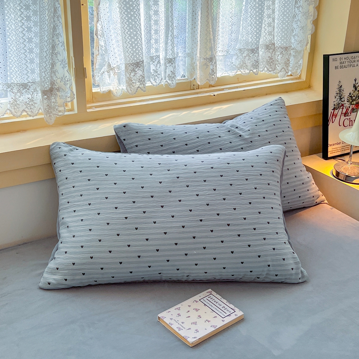 91家纺网 家纺一手货源 找家纺 玉海棠家纺 2025新款A版三层纱B版牛奶绒四件套系列 雨爱