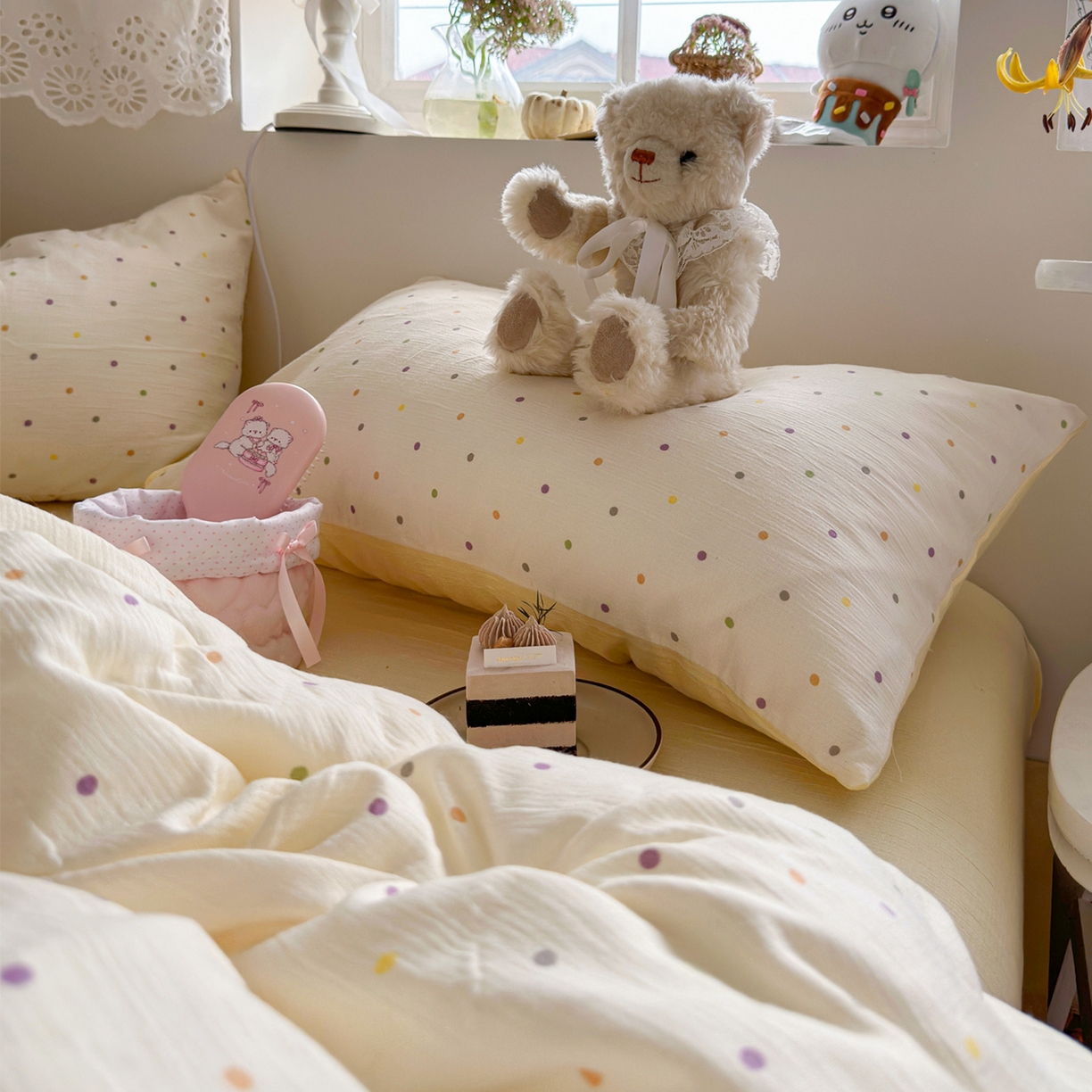 91家纺网 家纺一手货源 找家纺 （总）玉海棠家纺 2025新款甄选三层纱印花四件套