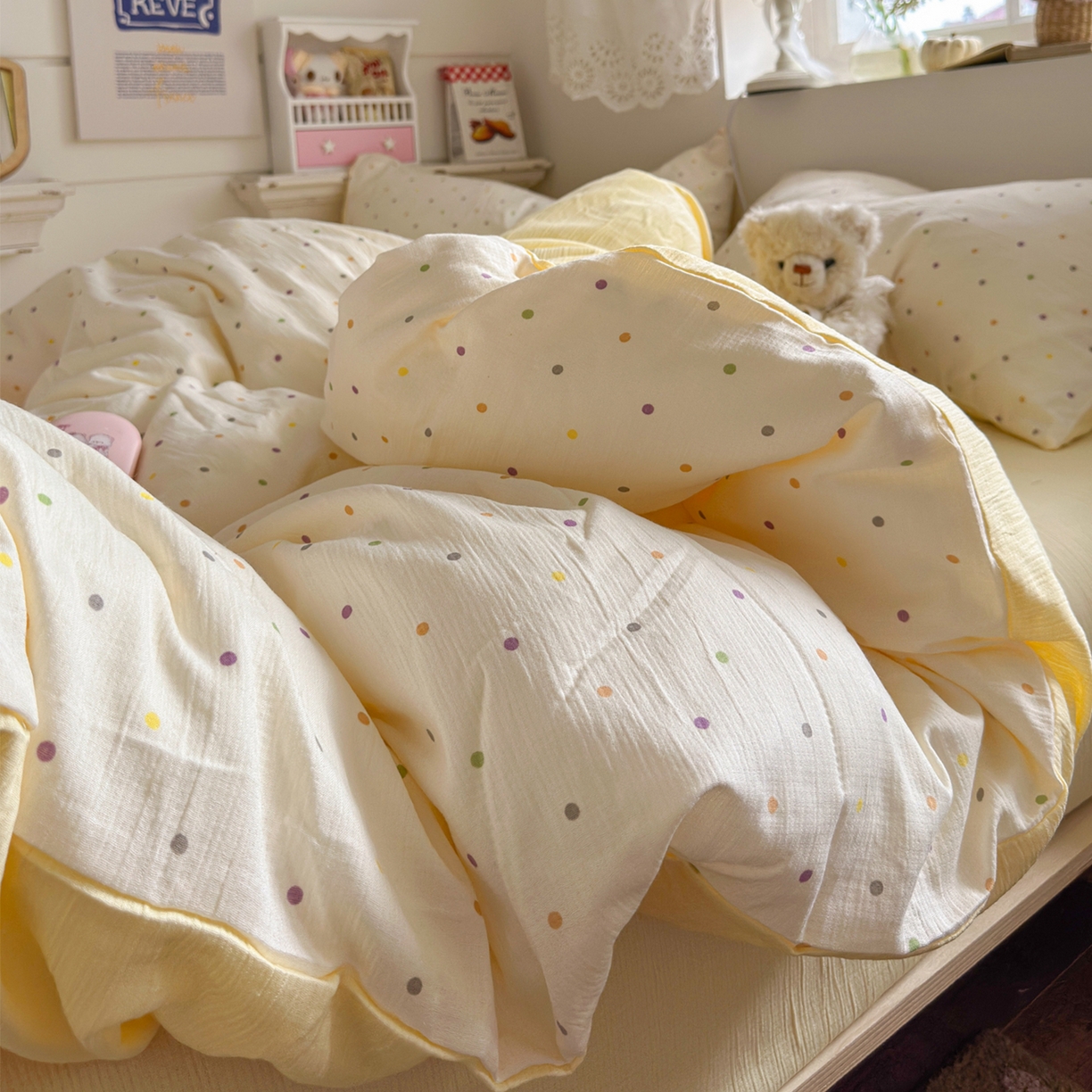 91家纺网 家纺一手货源 找家纺 （总）玉海棠家纺 2025新款甄选三层纱印花四件套