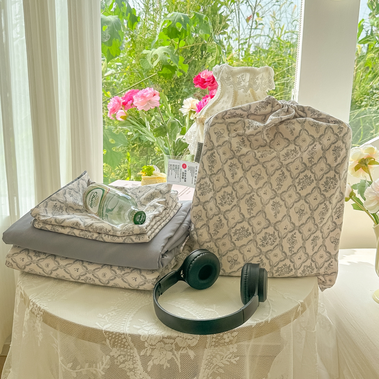 91家纺网 家纺一手货源 找家纺 玉海棠家纺 2025新款亲肤舒适印花四件套系列 组合图