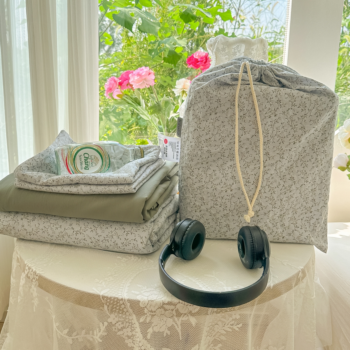 91家纺网 家纺一手货源 找家纺 玉海棠家纺 2025新款亲肤舒适印花四件套系列 组合图