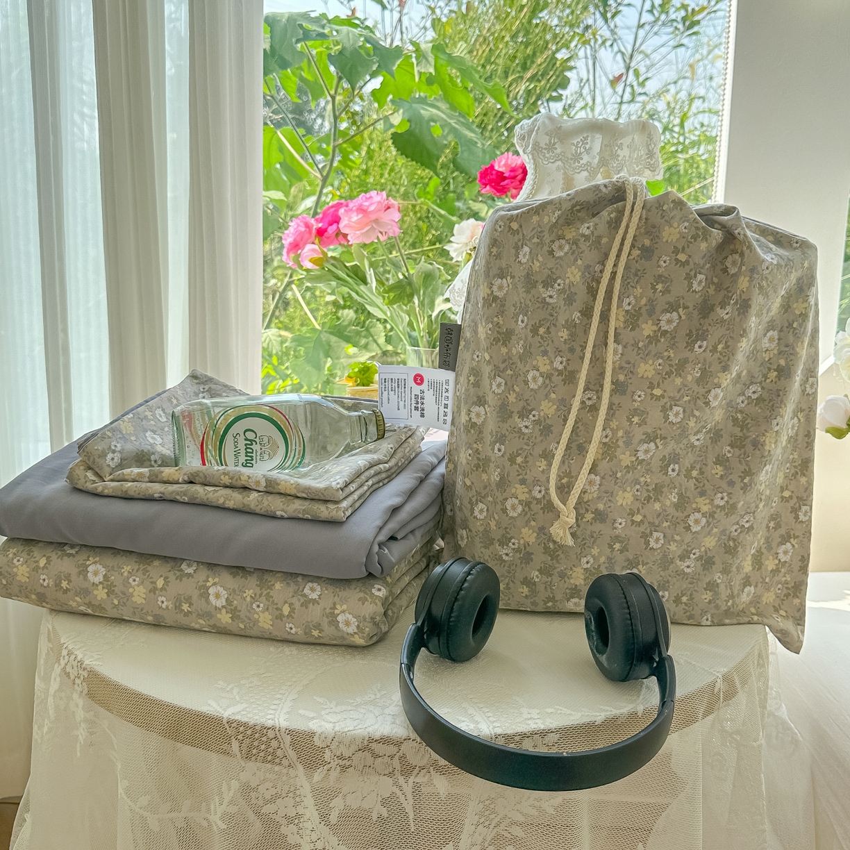 91家纺网 家纺一手货源 找家纺 玉海棠家纺 2025新款亲肤舒适印花四件套系列 组合图