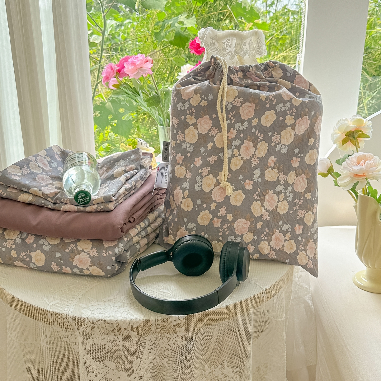 91家纺网 家纺一手货源 找家纺 玉海棠家纺 2025新款亲肤舒适印花四件套系列 组合图