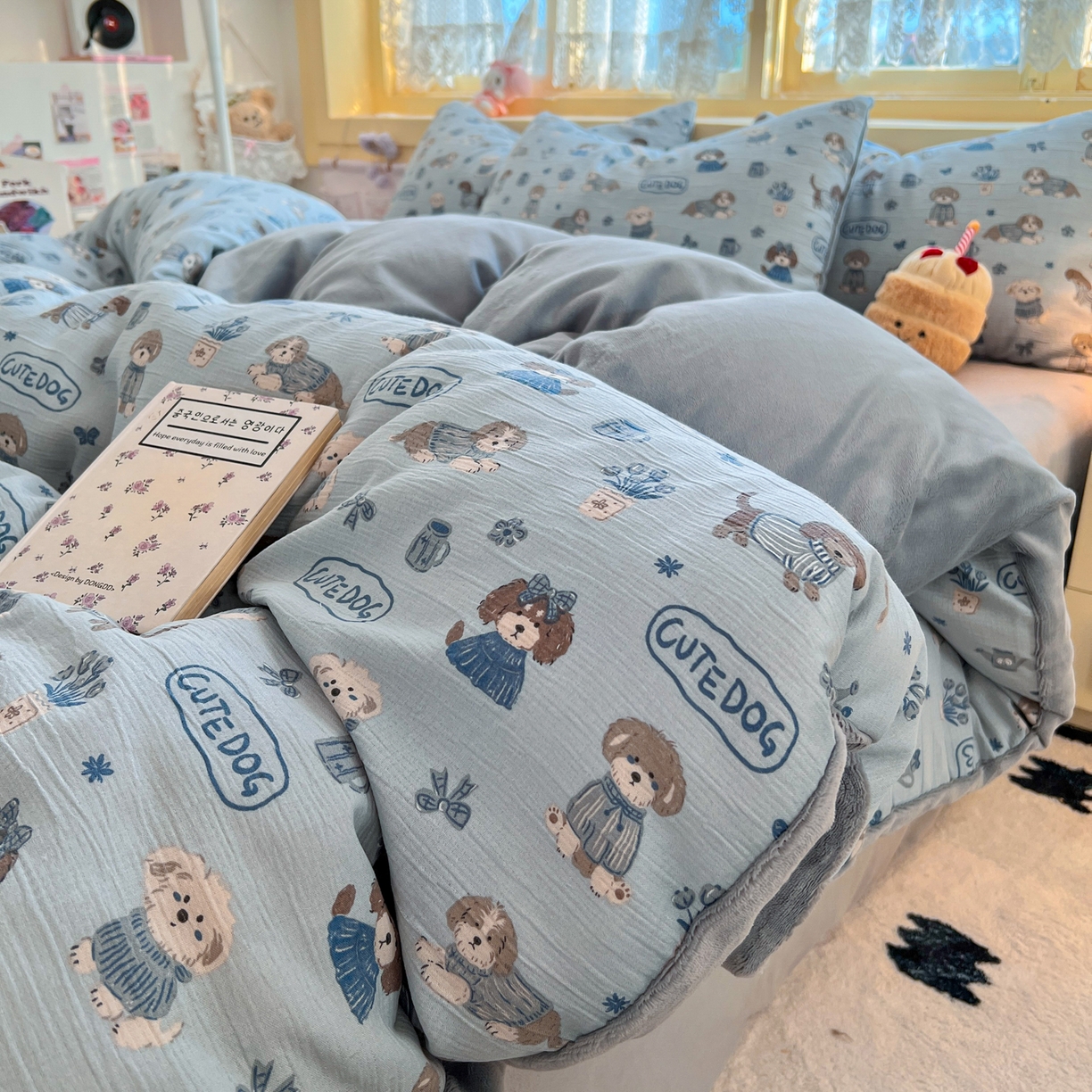 91家纺网 家纺一手货源 找家纺 （总）瑞钰 2025新款A版三层纱B版牛奶绒四件套系列