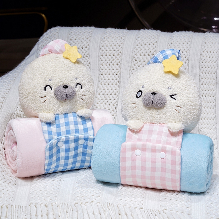 91家纺网 家纺一手货源 找家纺 （总）仟亿莱 2025新款萌萌海豹立体卷毯