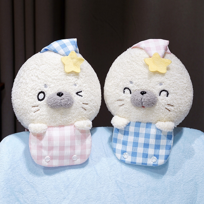 91家纺网 家纺一手货源 找家纺 仟亿莱 2025新款萌萌海豹立体卷毯 立体眨眼海豹