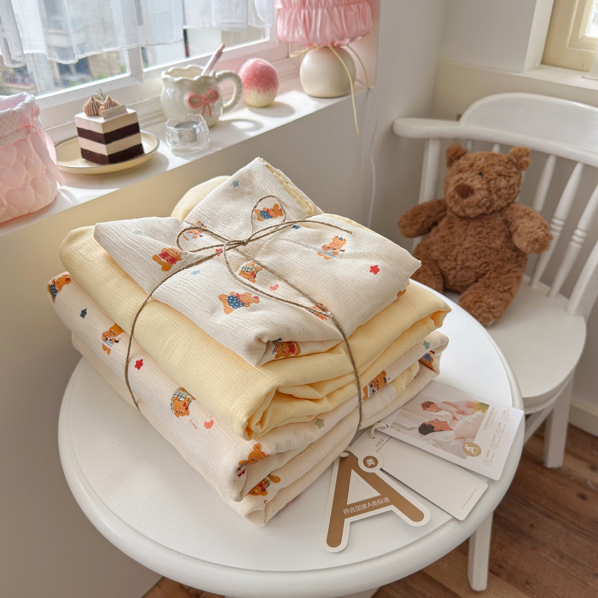 91家纺网 家纺一手货源 找家纺 （总）玉海棠家纺 2025新款甄选三层纱印花四件套