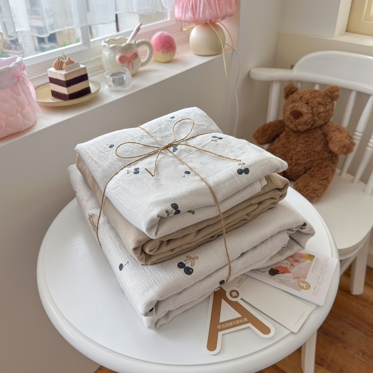 91家纺网 家纺一手货源 找家纺 （总）玉海棠家纺 2025新款甄选三层纱印花四件套