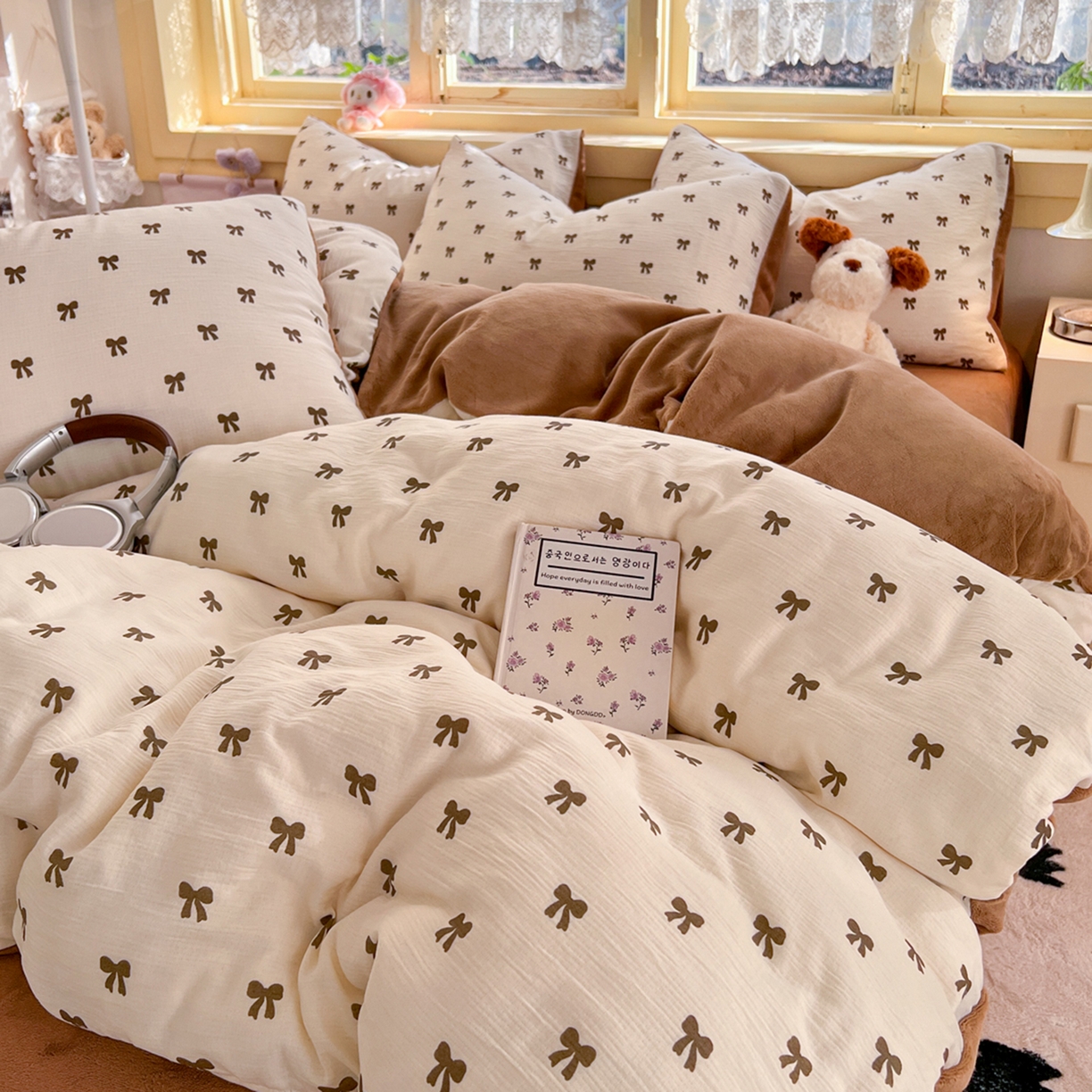 91家纺网 家纺一手货源 找家纺 瑞钰 2025新款A版三层纱B版牛奶绒四件套系列 碱水结