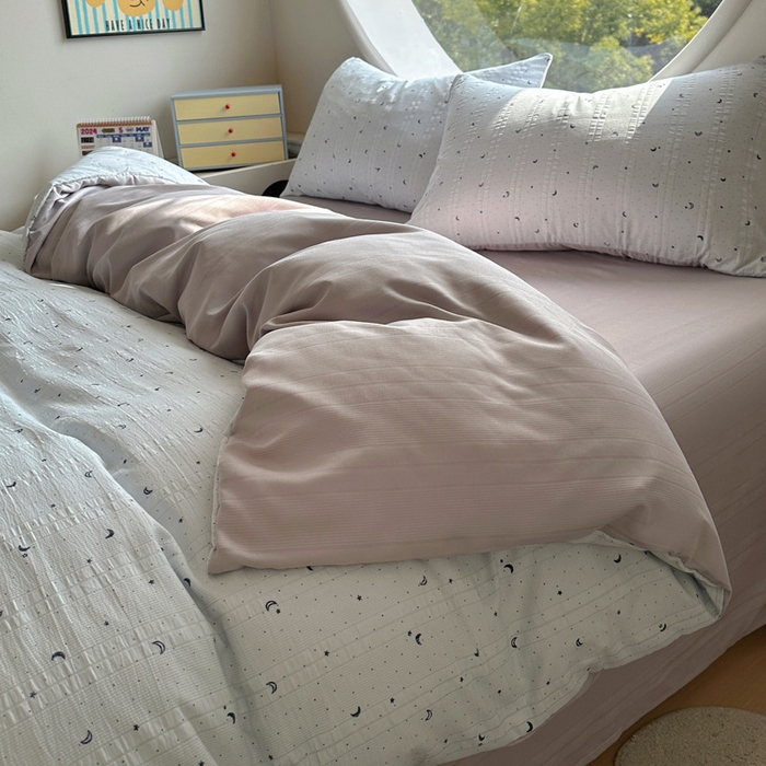 91家纺网 家纺一手货源 找家纺 （总）王朝国际 2025新款皱皱棉印花四件套