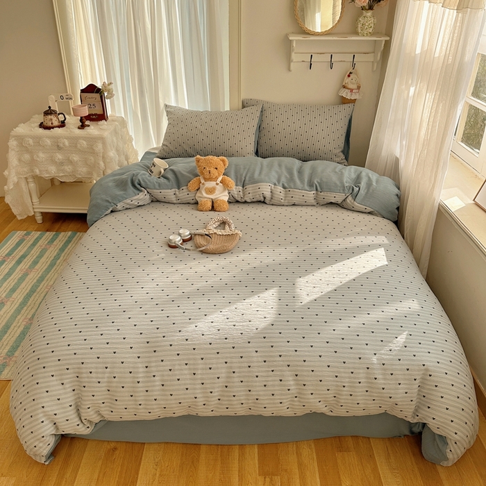 91家纺网 家纺一手货源 找家纺 （总）瑞钰 2025新款甄选三层纱印花四件套