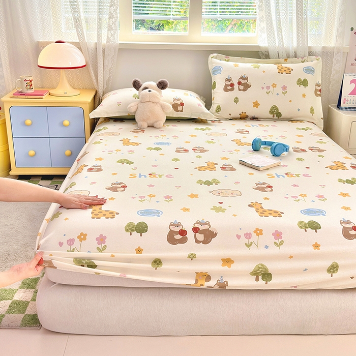 91家纺网 家纺一手货源 找家纺 （总）拾物记  2022新款A类12868全棉喷气印花系列单被套