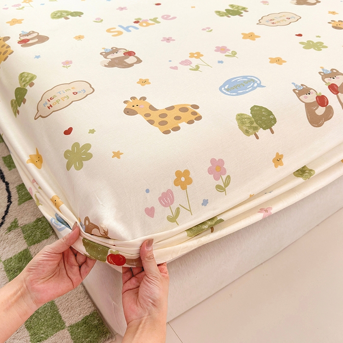 91家纺网 家纺一手货源 找家纺 （总）拾物记 2026新款第一批12868A类新疆全棉单品床笠系列（床笠宽度预留10厘米缩水尺寸, 90x200床笠高度15厘米，适合4-15厘米学生床垫使用，其他尺寸床笠高28cm 适合4-28厘米