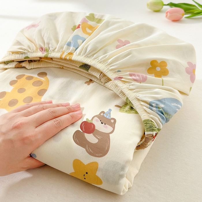 91家纺网 家纺一手货源 找家纺 （总）拾物记 2026新款第一批12868A类新疆全棉单品床笠系列（床笠宽度预留10厘米缩水尺寸, 90x200床笠高度15厘米，适合4-15厘米学生床垫使用，其他尺寸床笠高28cm 适合4-28厘米