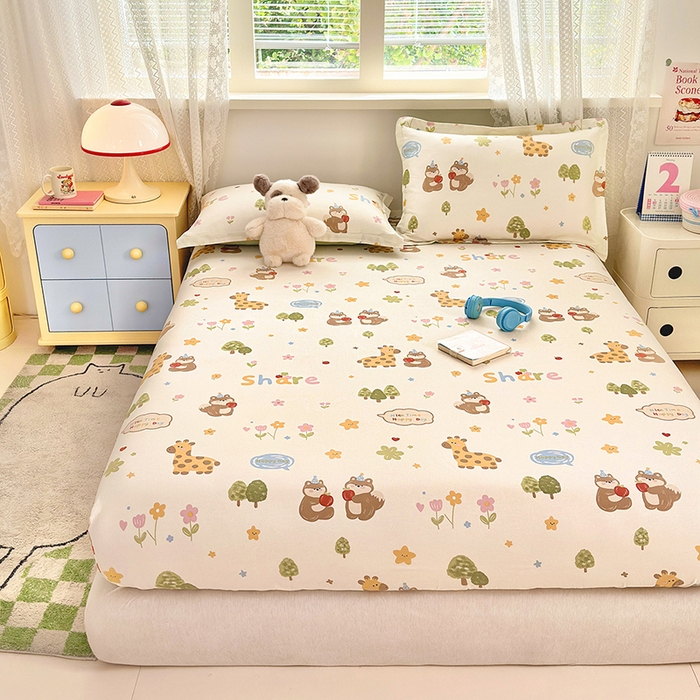 91家纺网 家纺一手货源 找家纺 （总）拾物记 2026新款第一批12868A类新疆全棉单品床笠系列（床笠宽度预留10厘米缩水尺寸, 90x200床笠高度15厘米，适合4-15厘米学生床垫使用，其他尺寸床笠高28cm 适合4-28厘米