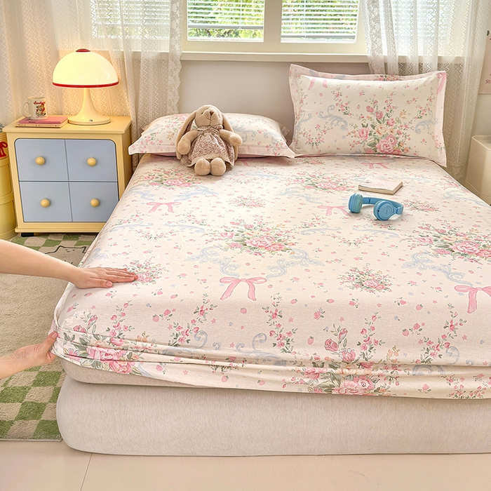 91家纺网 家纺一手货源 找家纺 （总）拾物记 2026新款第一批12868A类新疆全棉单品床笠系列（床笠宽度预留10厘米缩水尺寸, 90x200床笠高度15厘米，适合4-15厘米学生床垫使用，其他尺寸床笠高28cm 适合4-28厘米