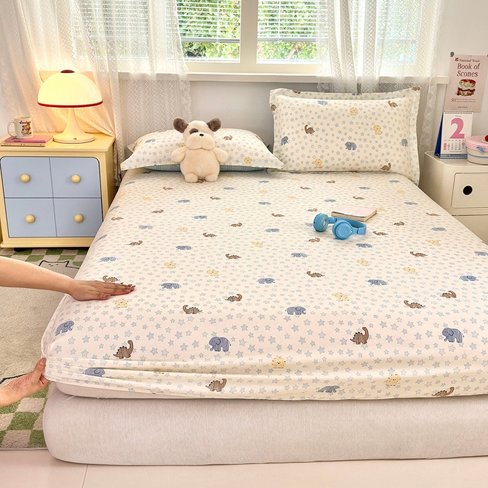 91家纺网 家纺一手货源 找家纺 （总）拾物记 2026新款第一批12868A类新疆全棉单品床笠系列（床笠宽度预留10厘米缩水尺寸, 90x200床笠高度15厘米，适合4-15厘米学生床垫使用，其他尺寸床笠高28cm 适合4-28厘米