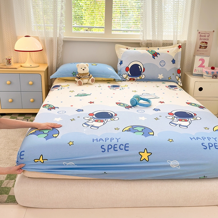 91家纺网 家纺一手货源 找家纺 （总）拾物记 2026新款第一批12868A类新疆全棉单品床笠系列（床笠宽度预留10厘米缩水尺寸, 90x200床笠高度15厘米，适合4-15厘米学生床垫使用，其他尺寸床笠高28cm 适合4-28厘米