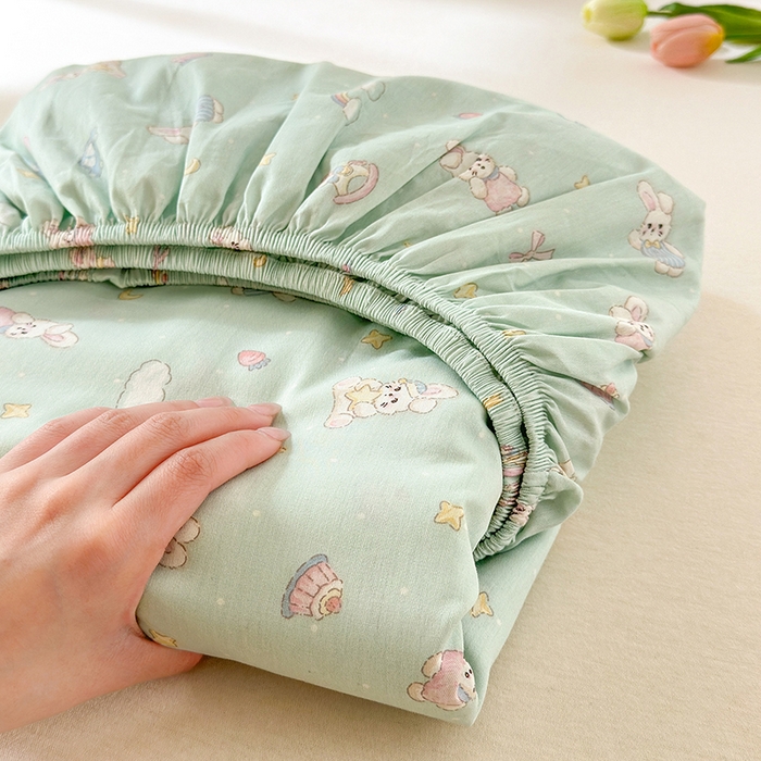 91家纺网 家纺一手货源 找家纺 拾物记 2026新款第一批12868A类全棉单品床笠系列（床笠宽度预留10厘米缩水尺寸, 90x200床笠高度15厘米，适合4-15厘米学生床垫使用，其他尺寸床笠高28cm 适合4-28厘米床垫使