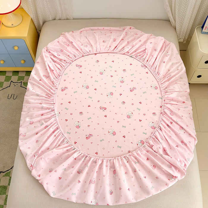 91家纺网 家纺一手货源 找家纺 拾物记 2026新款第一批12868A类全棉单品床笠系列（床笠宽度预留10厘米缩水尺寸, 90x200床笠高度15厘米，适合4-15厘米学生床垫使用，其他尺寸床笠高28cm 适合4-28厘米床垫使